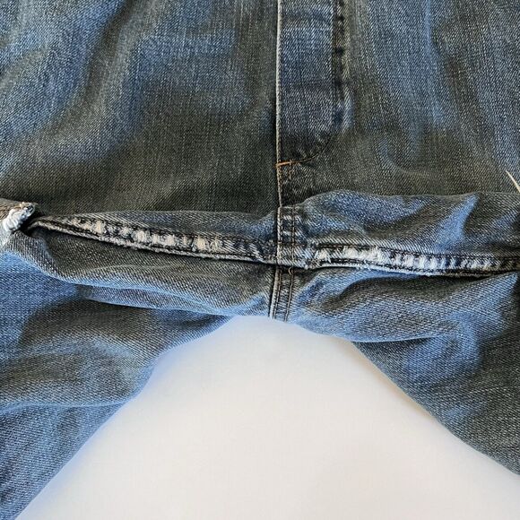 OshKosh Girls Denim Overalls Blue Size 12L Adjustable Straps Multiple Pockets - Picture 16 of 16